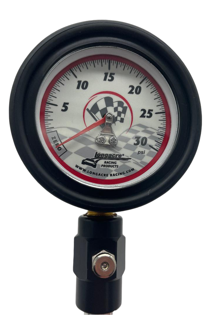 Longacre Deluxe 2-1/2" Tire Gauge: 0-30 psi