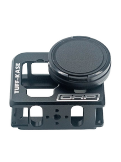 Front of an Odenthal TUFF-KASE GoPro Case Laying Down.
