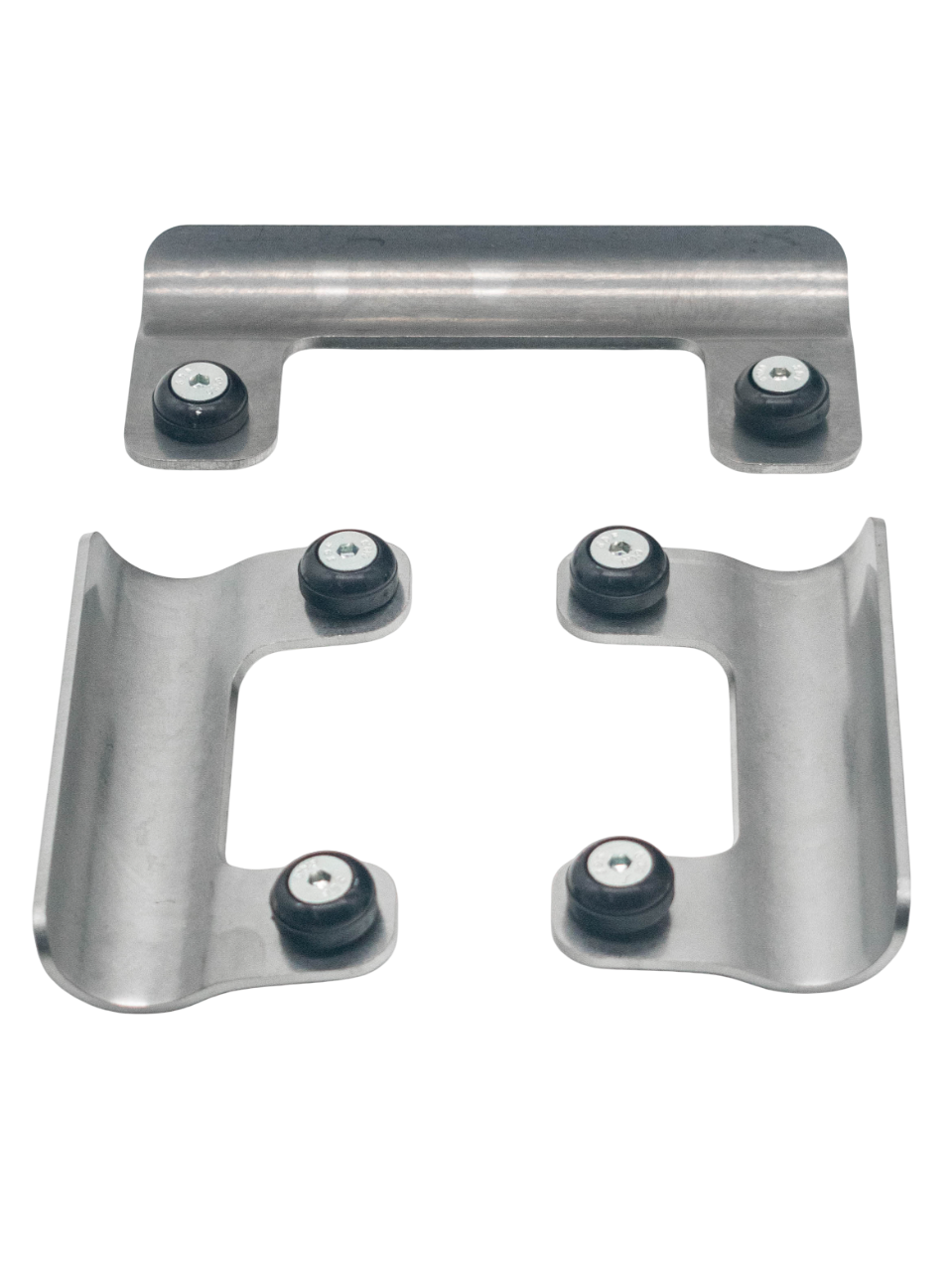 Front of an Upside Down PKT Chassis Skid Plate Set.