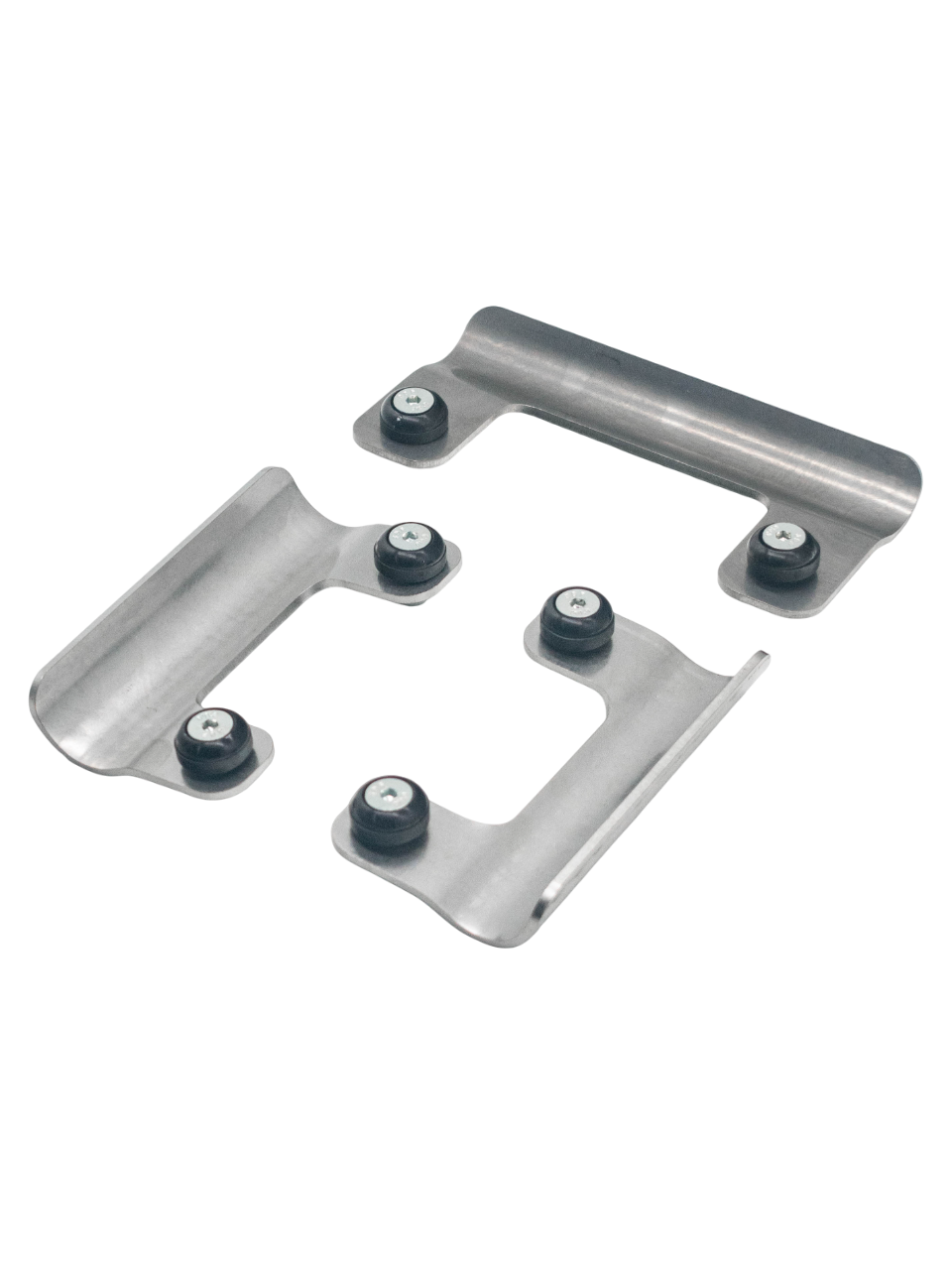 Front Right of an Upside Down PKT Chassis Skid Plate Set.