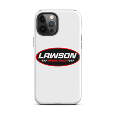 iPhone 12 Pro Max White Lawson Speed Shop Phone Case.