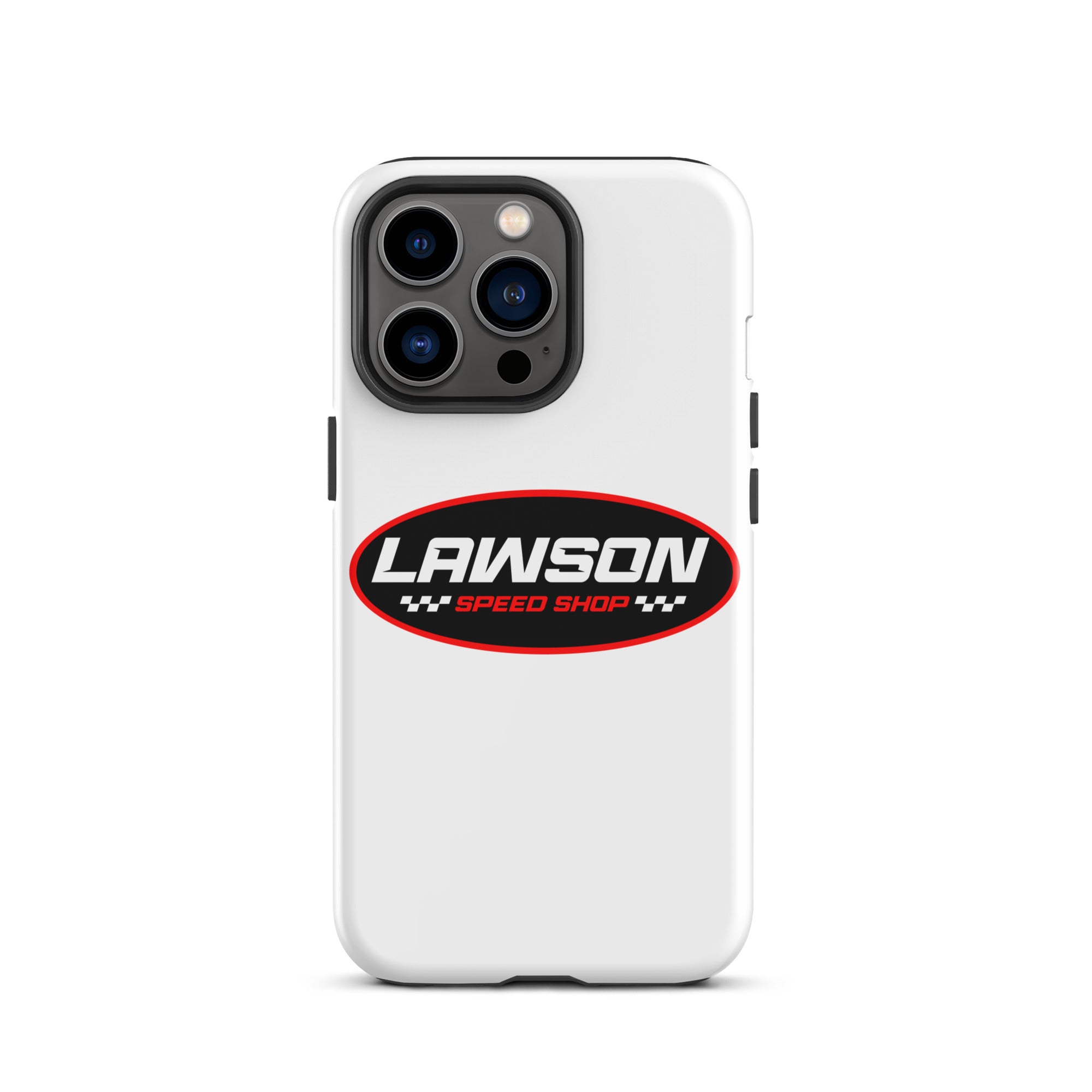 iPhone 13 Pro White Lawson Speed Shop Phone Case.