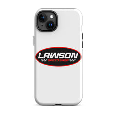 iPhone 15 Plus White Lawson Speed Shop Phone Case.