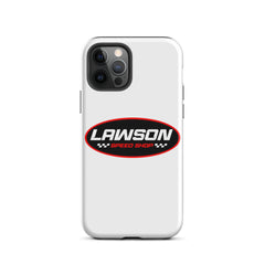 iPhone 12 Pro White Lawson Speed Shop Phone Case.