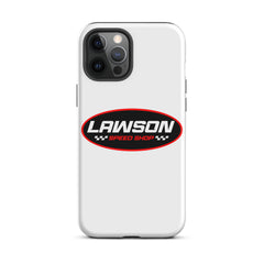 iPhone 12 Pro Max White Lawson Speed Shop Phone Case.