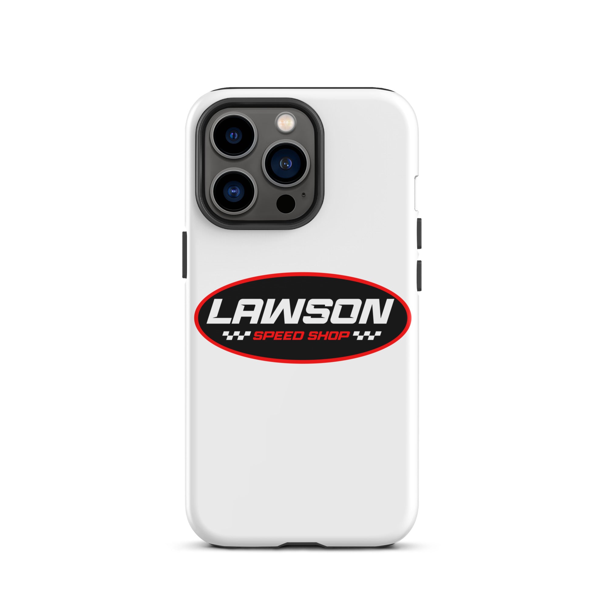 iPhone 13 Pro White Lawson Speed Shop Phone Case.