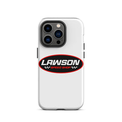 iPhone 14 Pro White Lawson Speed Shop Phone Case.