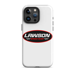 iPhone 15 Pro Max White Lawson Speed Shop Phone Case.