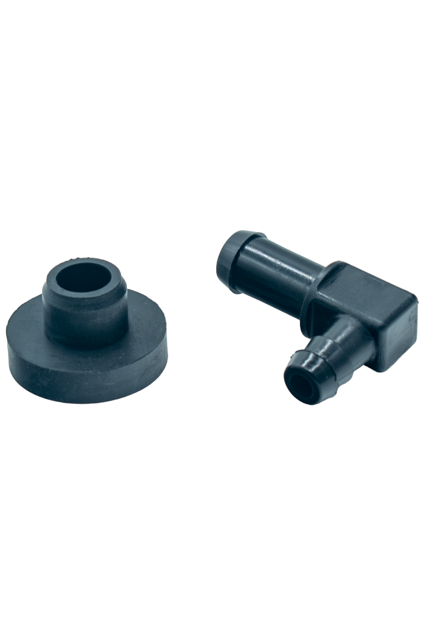 Low Angle View of the Breather Vent and Grommet for the LO206 Engine.