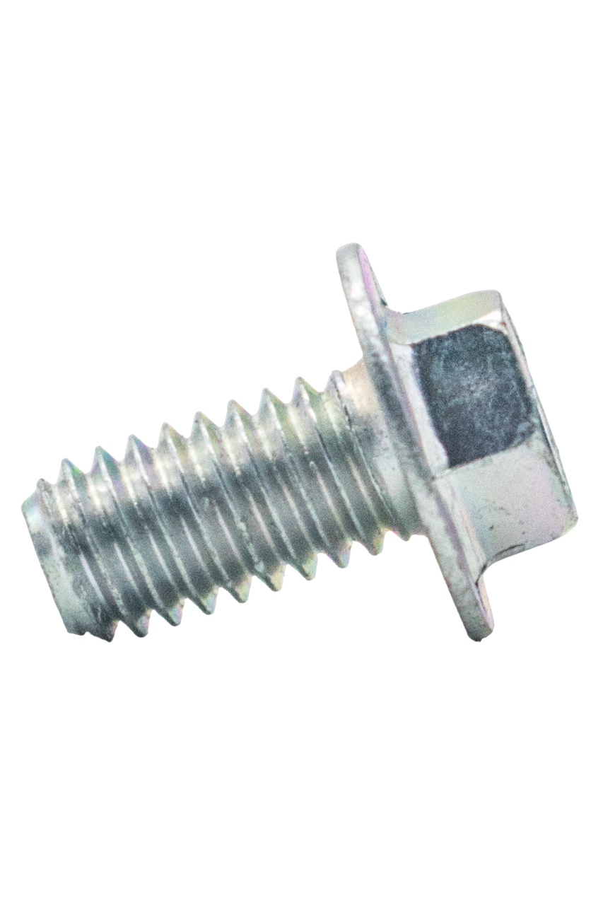 Low Side View of the Silver LO206 Blower/Side Cover 3/8' x16 Flanged Head Bolt.