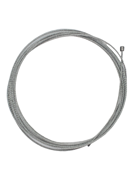 Top View of a 76 Inch Barrel End Throttle Cable.