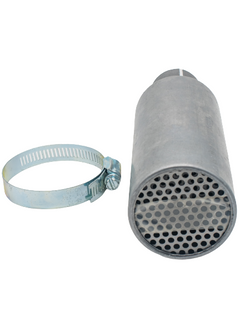 Front View of an RLV 1 1/4 Inch LO206 Spec Muffler.