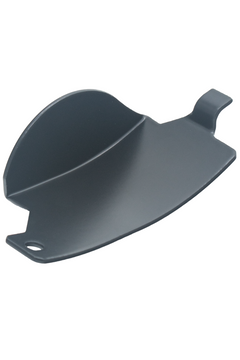 Low View of an Upside Down LO206 Black Flywheel Guard Laying Down.