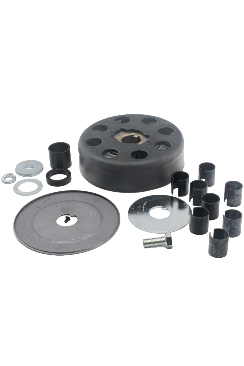 Front Right View of a Hilliard Flame Clutch Kit with a Bully Conversion Drum.