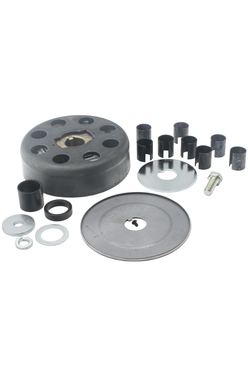 Front Left View of a Hilliard Flame Clutch Kit with a Bully Conversion Drum.