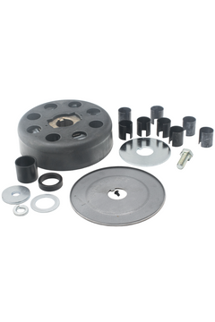 Front Left View of a Hilliard Flame Clutch Kit with a Bully Conversion Drum.