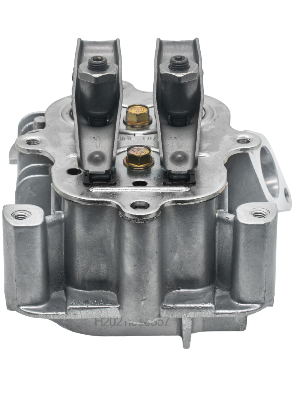 High Back View of an LO206 Cylinder Head Assembly.
