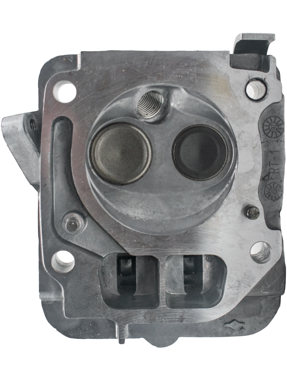 Bottom View of an LO206 Cylinder Head Assembly.
