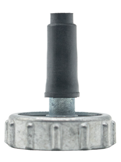 Front View of an LO206 Throttle Cable Top Cap and Retaining Screw on It.