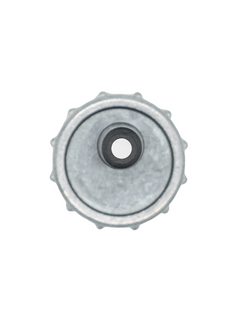 Top Down View of an LO206 Throttle Cable Top Cap and Retaining Screw on It.