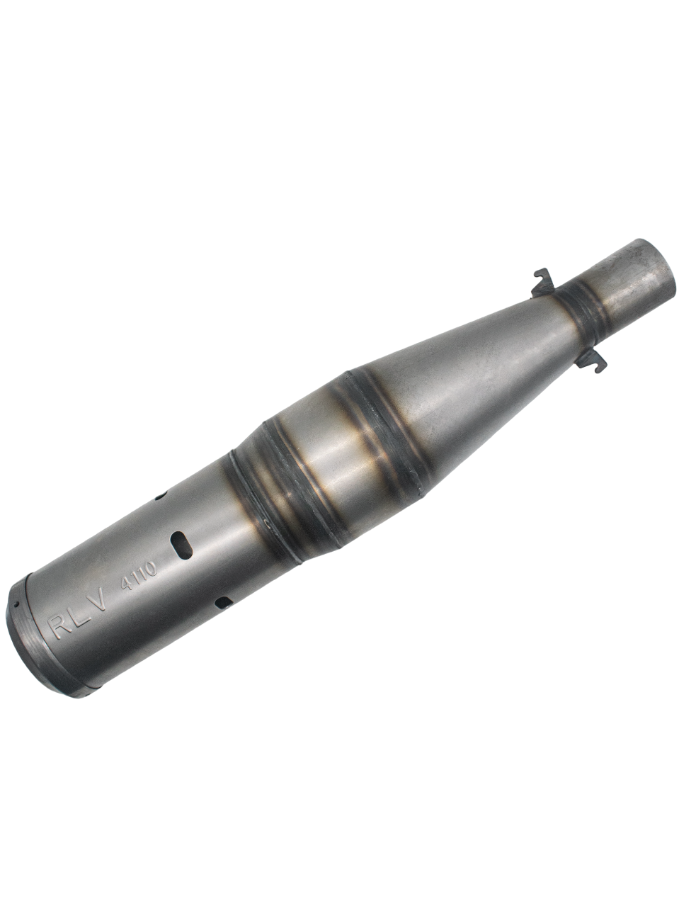 Top of an RLV #4110 World Formula Canada and GoPro Trackhouse Motorplex Spec LO206 Muffler.