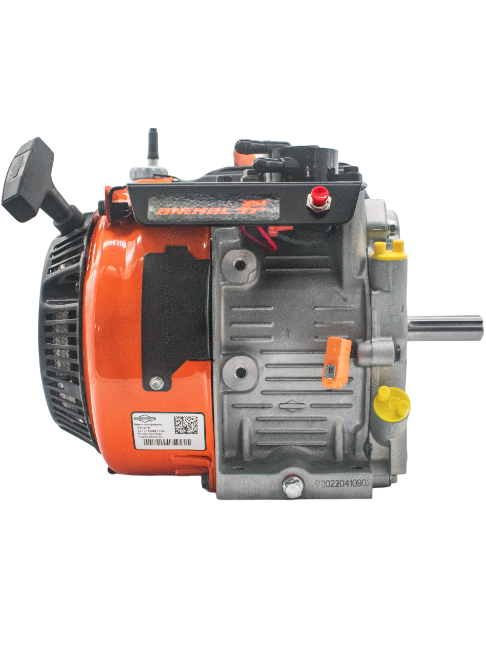 Front of a Box Stock Briggs & Stratton LO206 Engine.