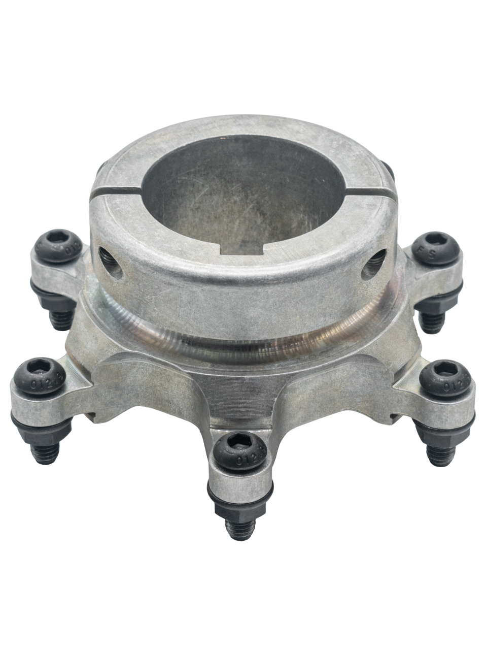 Back View of an Upside Down Accelerator Rocket Sprocket 40mm Mini Sprocket Hub.