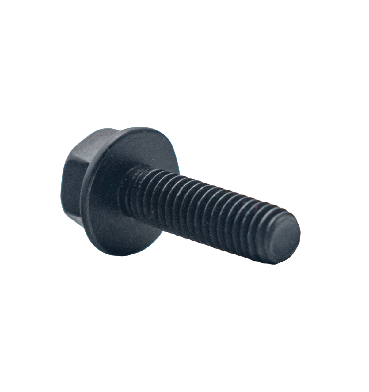 Front Left View of a Black LO206 Side Cover Bolt Laying Down.