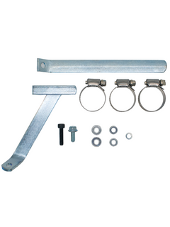 Top View of an LO206 Exhaust Pipe Bracket Set.
