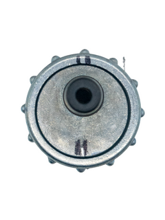 Top of an LO206 Machined Carburetor Top Cap Standing Up.
