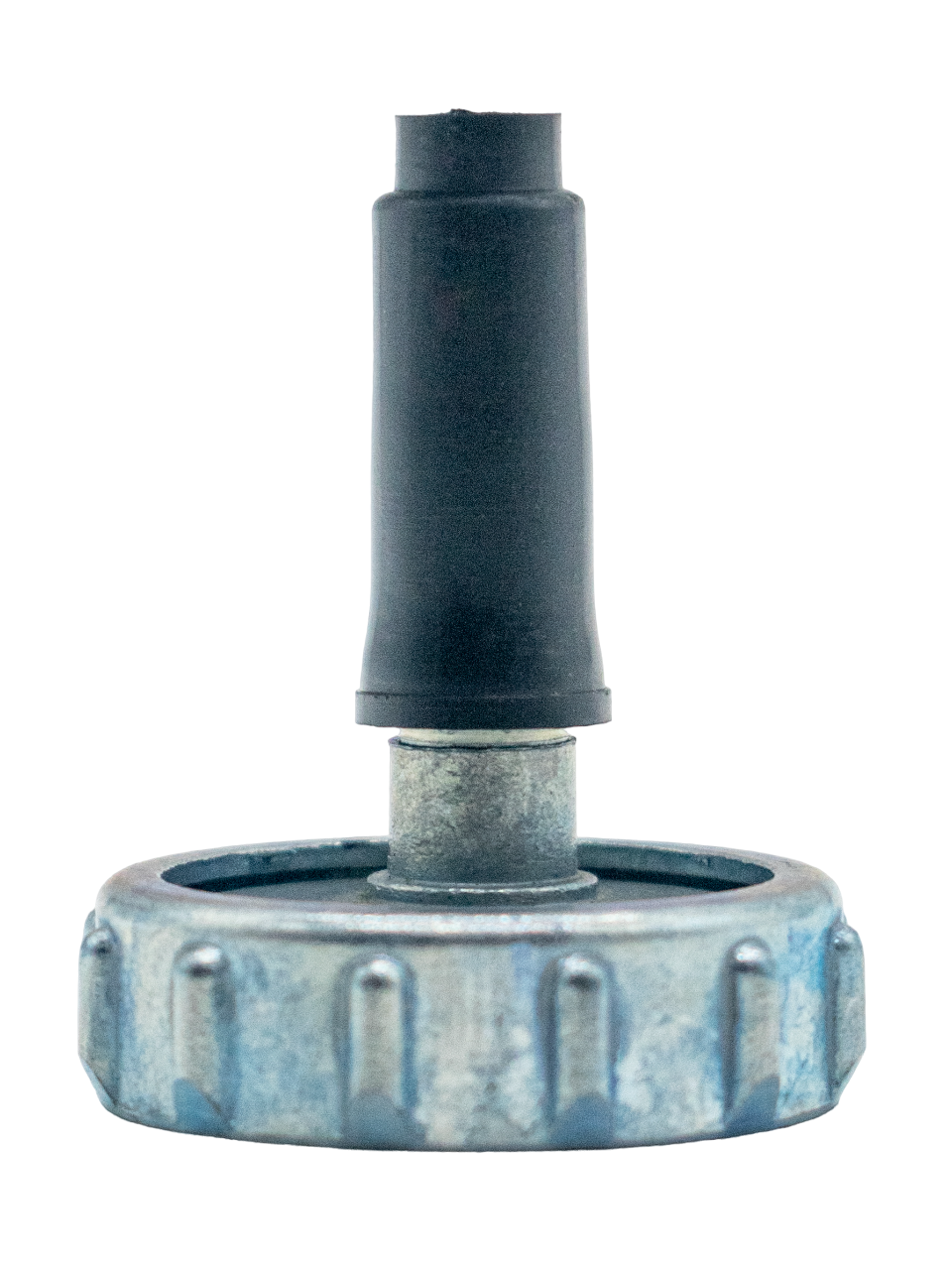 LO206 Machined Carburetor Top Cap Standing Up.