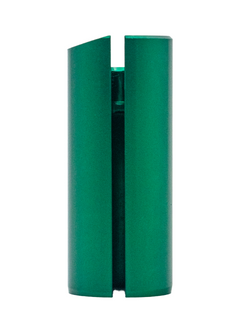 Front of a Green LO206 Slide Restrictor.