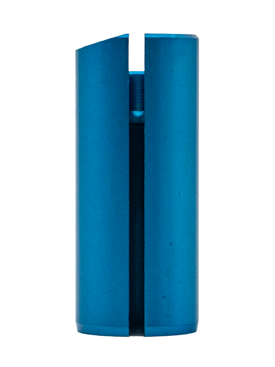 Front of a Blue LO206 Slide Restrictor.