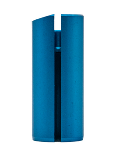 Front of a Blue LO206 Slide Restrictor.