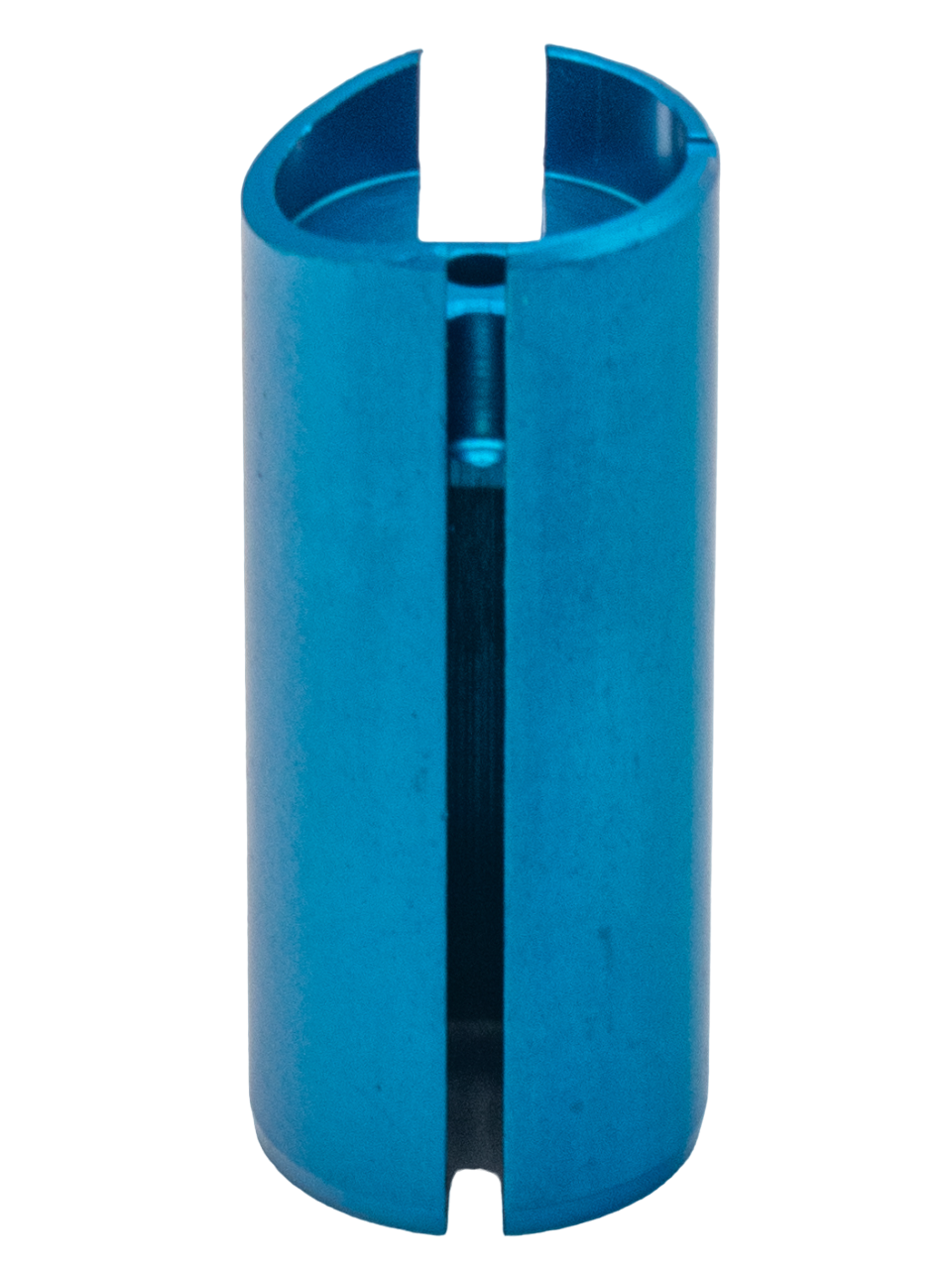 Top View of a Blue LO206 Slide Restrictor.