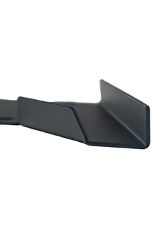 Channel End of a Black LO206 Oil Drain Pan.