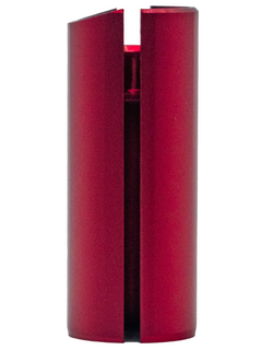 Front of a Red LO206 Slide Restrictor.