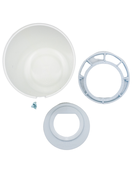 Top View of the White Timberlake Products Group LO206 Air Filter Rain Hood Cover Kit.