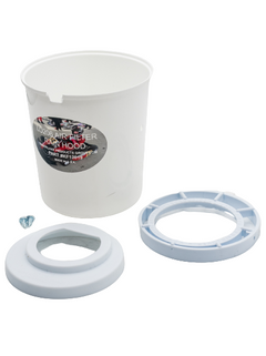 Right Angled Top View of the White Timberlake Products Group LO206 Air Filter Rain Hood Cover Kit.