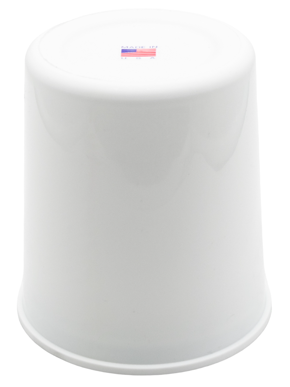 Top Front View of the Upside Down White Timberlake Products Group LO206 Air Filter Rain Hood Cover.