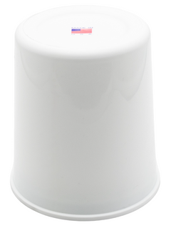 Top Front View of the Upside Down White Timberlake Products Group LO206 Air Filter Rain Hood Cover.