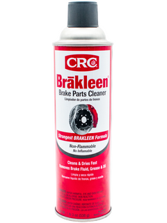 Front of a CRC Brakleen Brake Parts Cleaner Can.