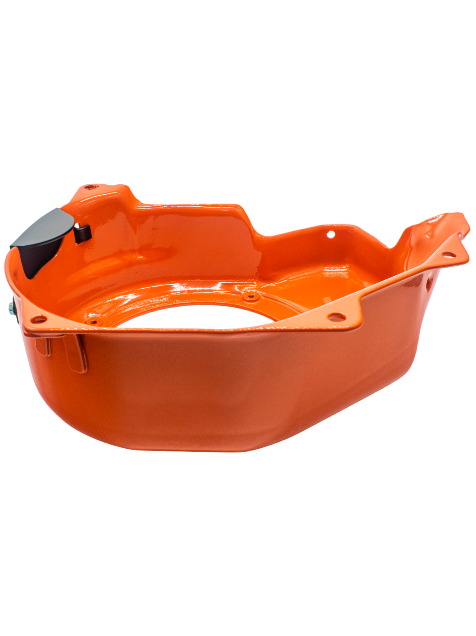 Top Angled View of the View of the Orange LO206 Side Blower Cover..