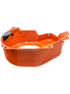 Top Angled View of the View of the Orange LO206 Side Blower Cover..