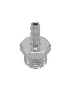 Top Angled View of the Silver LO206 Aluminum Pulse Fitting.