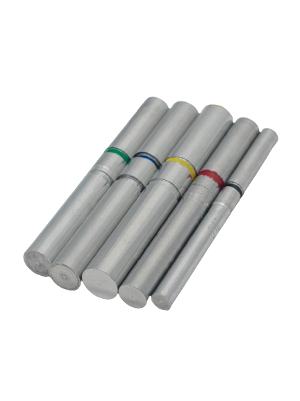 Front Right View of a LO206 Slide Tech Tool. Green is on the Left, Then Blue, Yellow, Red, and Black for Kid Kart.