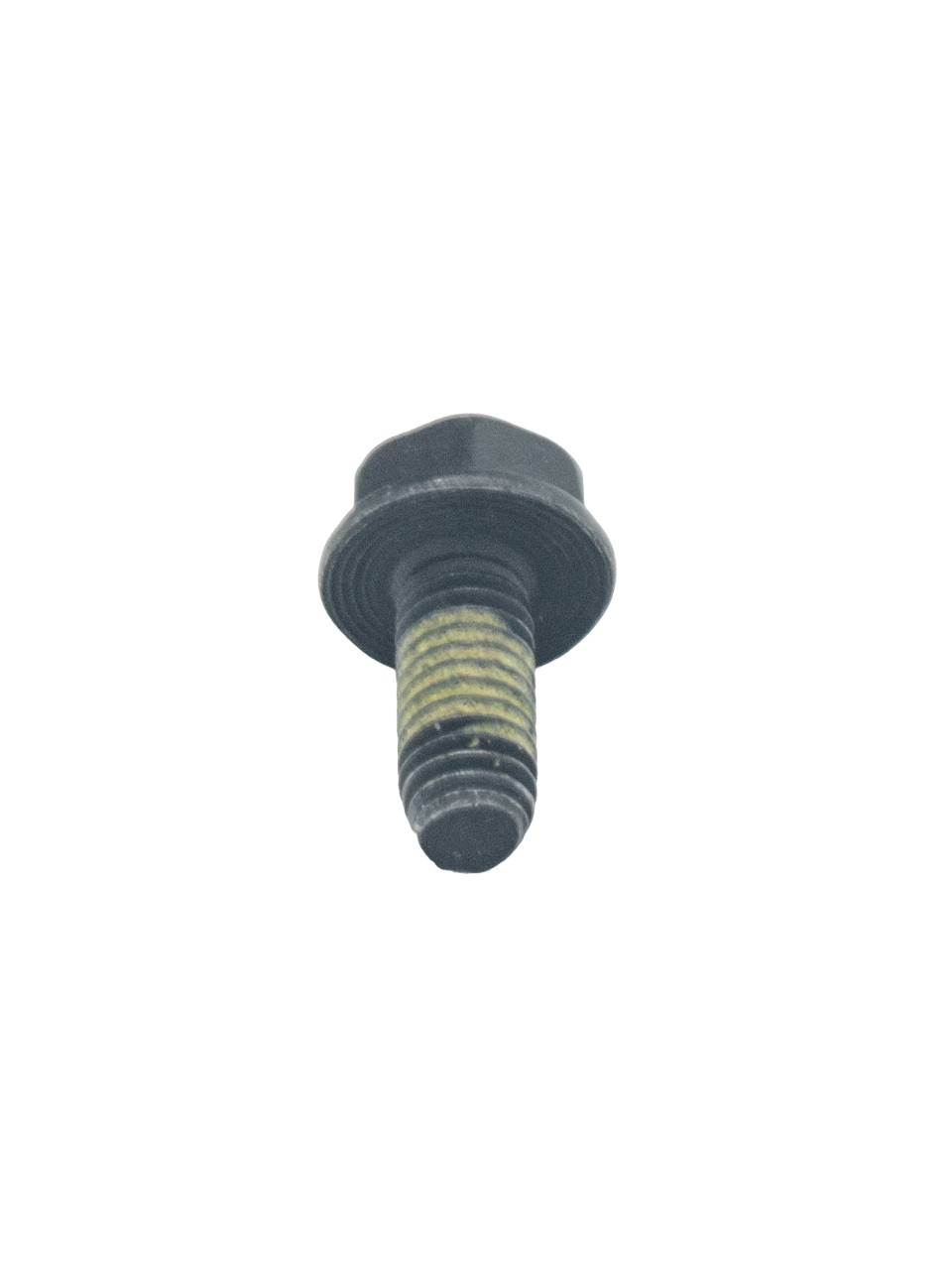 Front View of an LO206 Top Plate Short Flanged Bolt M6x1.0.