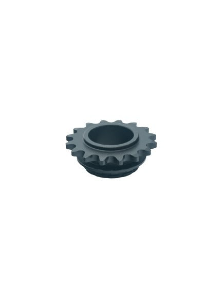 Front of a 16 Tooth Hilliard Inferno Flame Clutch Sprocket For Needle Bearing.