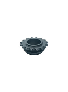 Front of a 16 Tooth Hilliard Inferno Flame Clutch Sprocket For Needle Bearing.