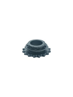 Front of an Upside Down 16 Tooth Hilliard Inferno Flame Clutch Sprocket For Needle Bearing.